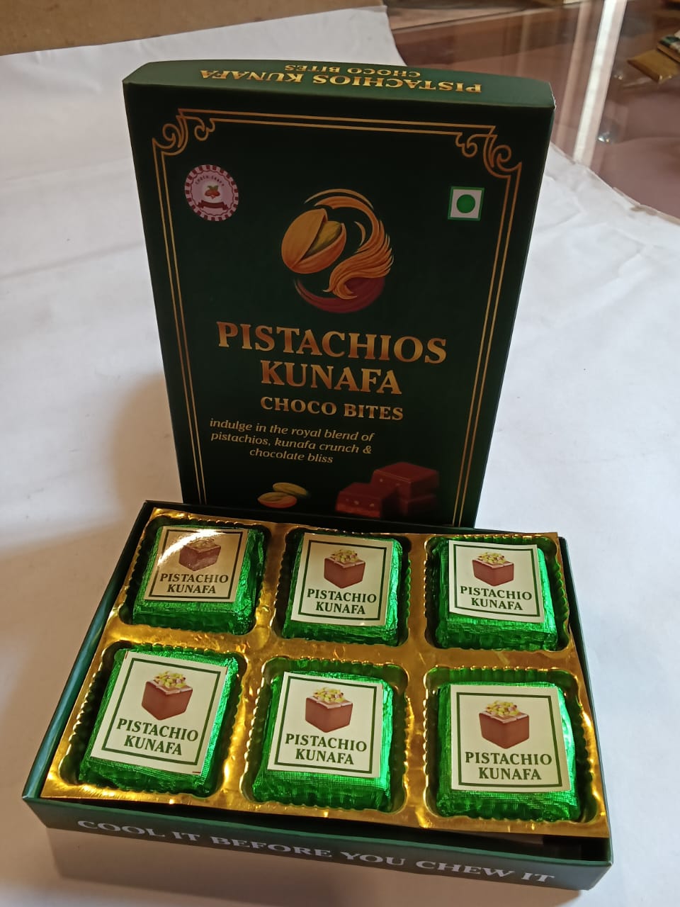 Pistachio Kunafa choco Bites