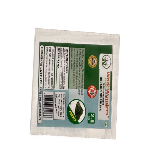 Organic Spirulina Powder Sachet 12.5 gm