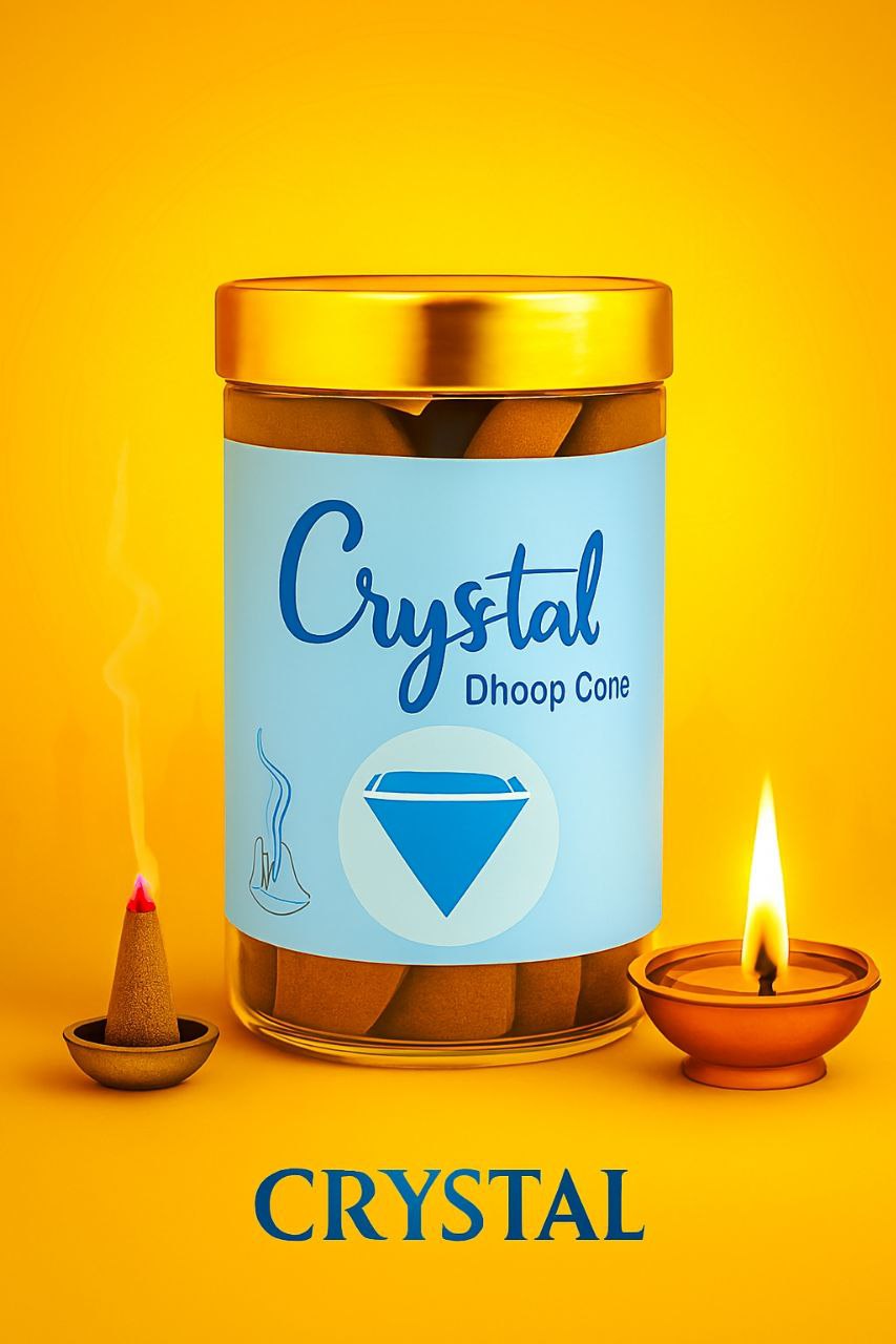 Crystal Dhoop Cone