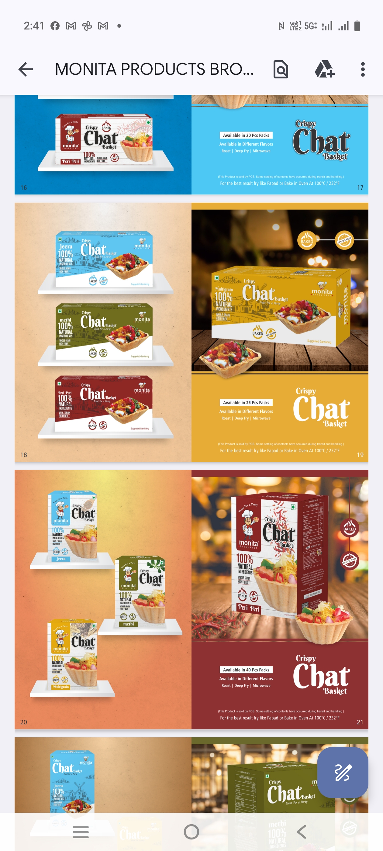 Monita's flovered chaat basket