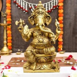 Brass Ganesha Statue