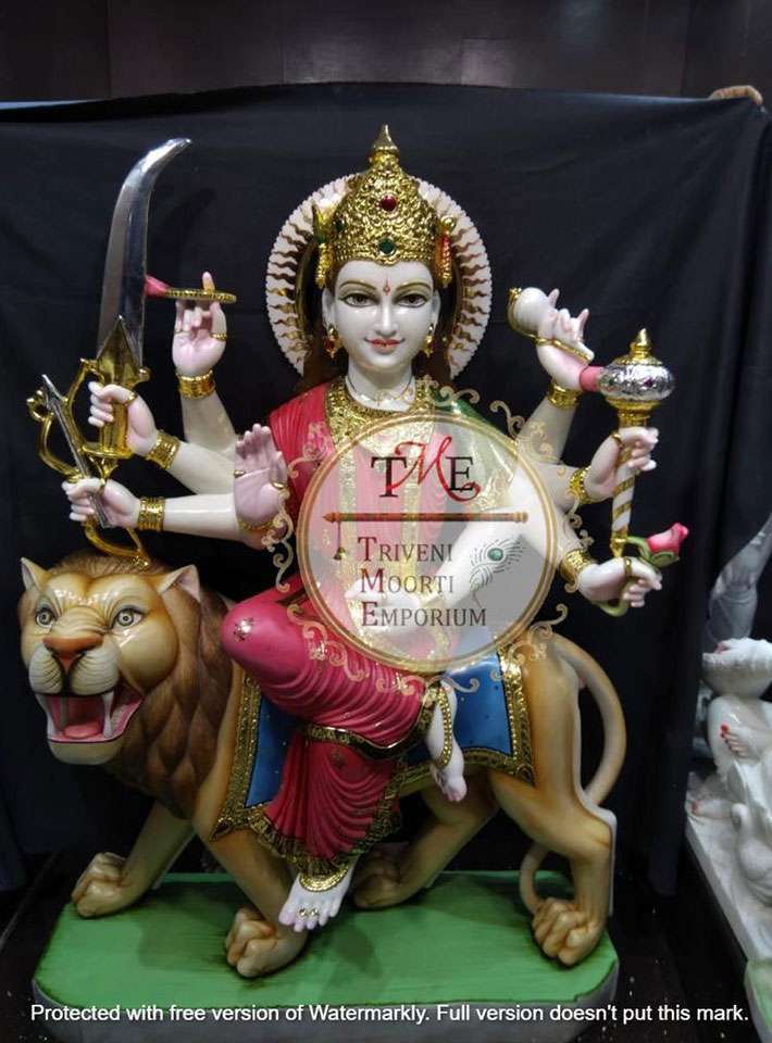 Durga Marble Moorti