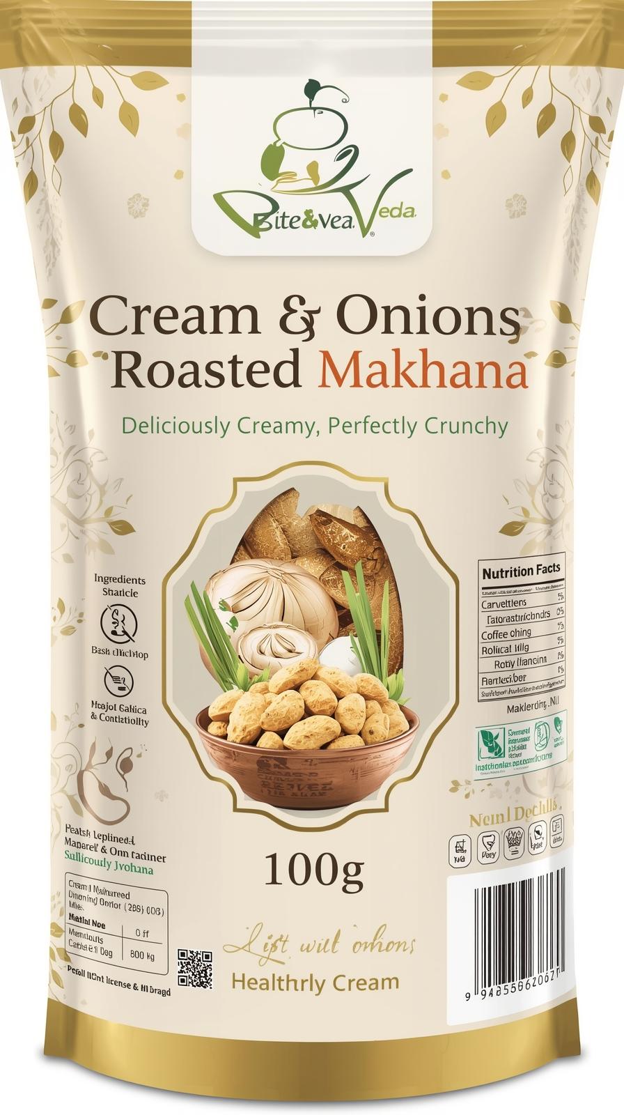 Cream & onion flavoured Makhana