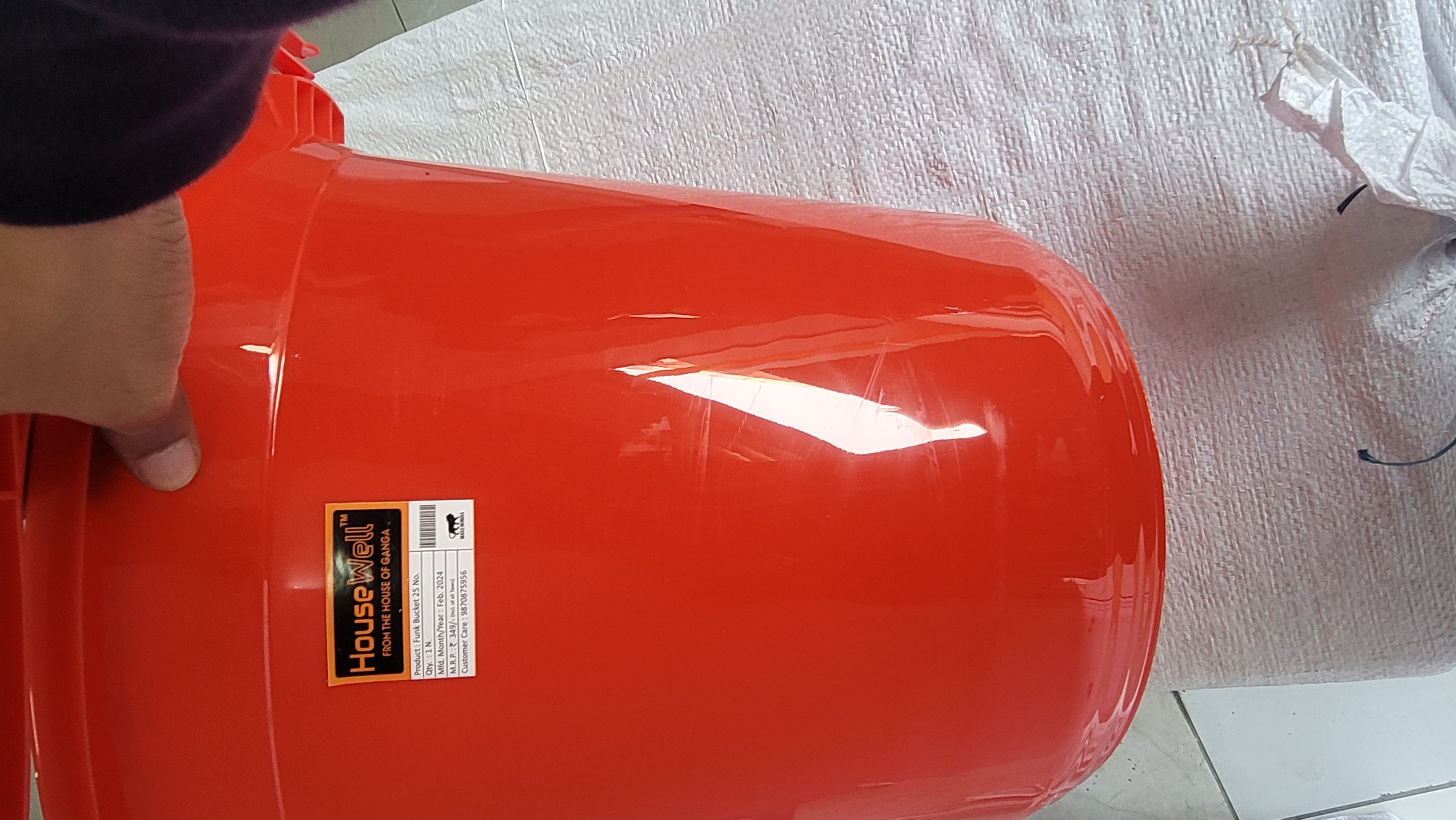 Plastic bucket funk 25 litres