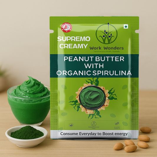 Supermo Peanut Butter With Spirulina (15 gm sachet x 100 pc )