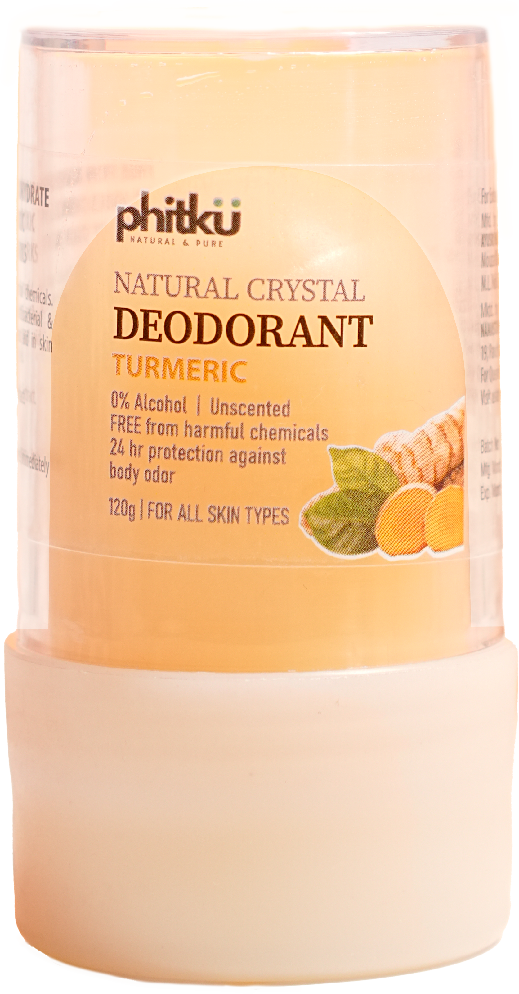 Alum Infused Crystal Roll-On Stick - Turmeric