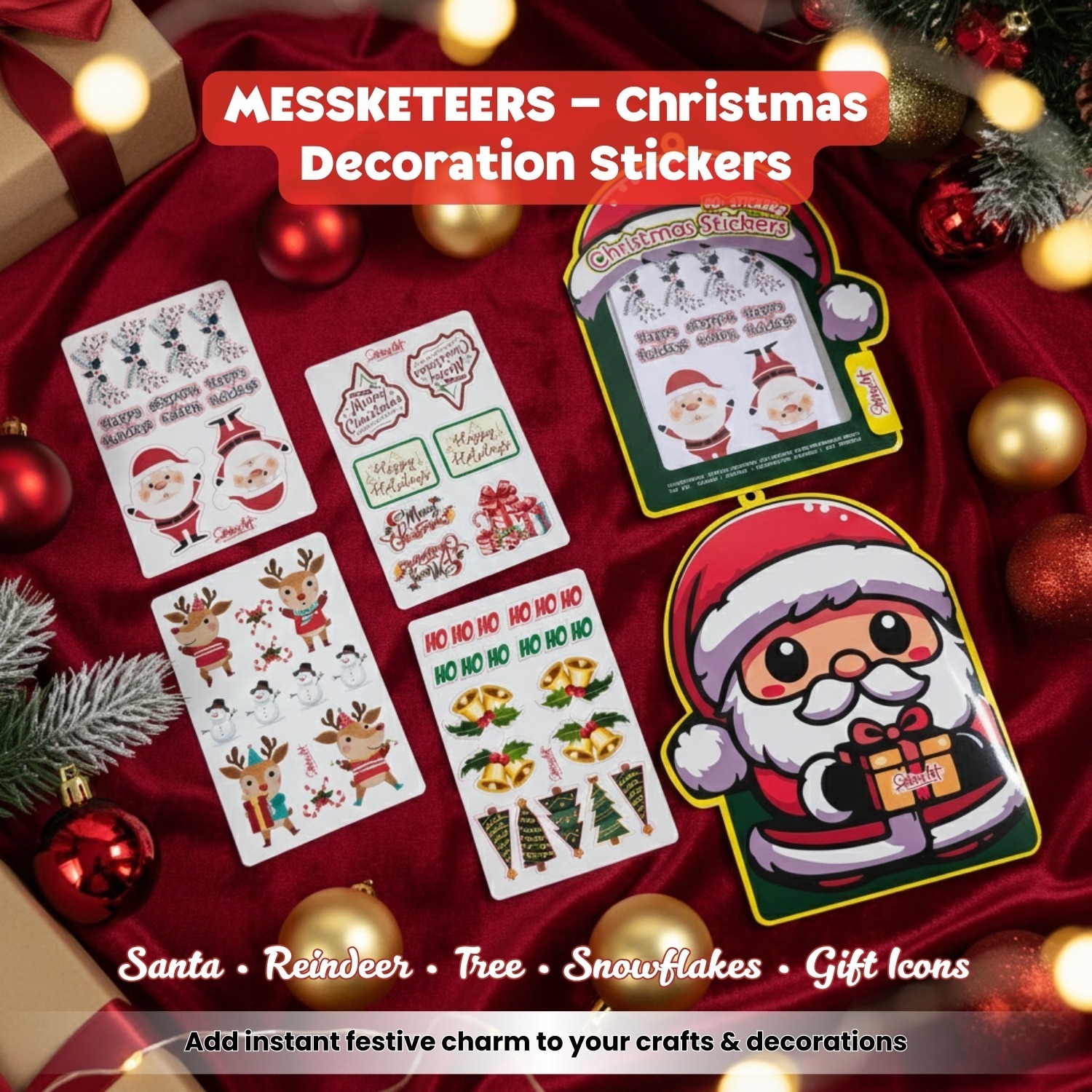 CHRISTMAS STICKERS GIFT SET