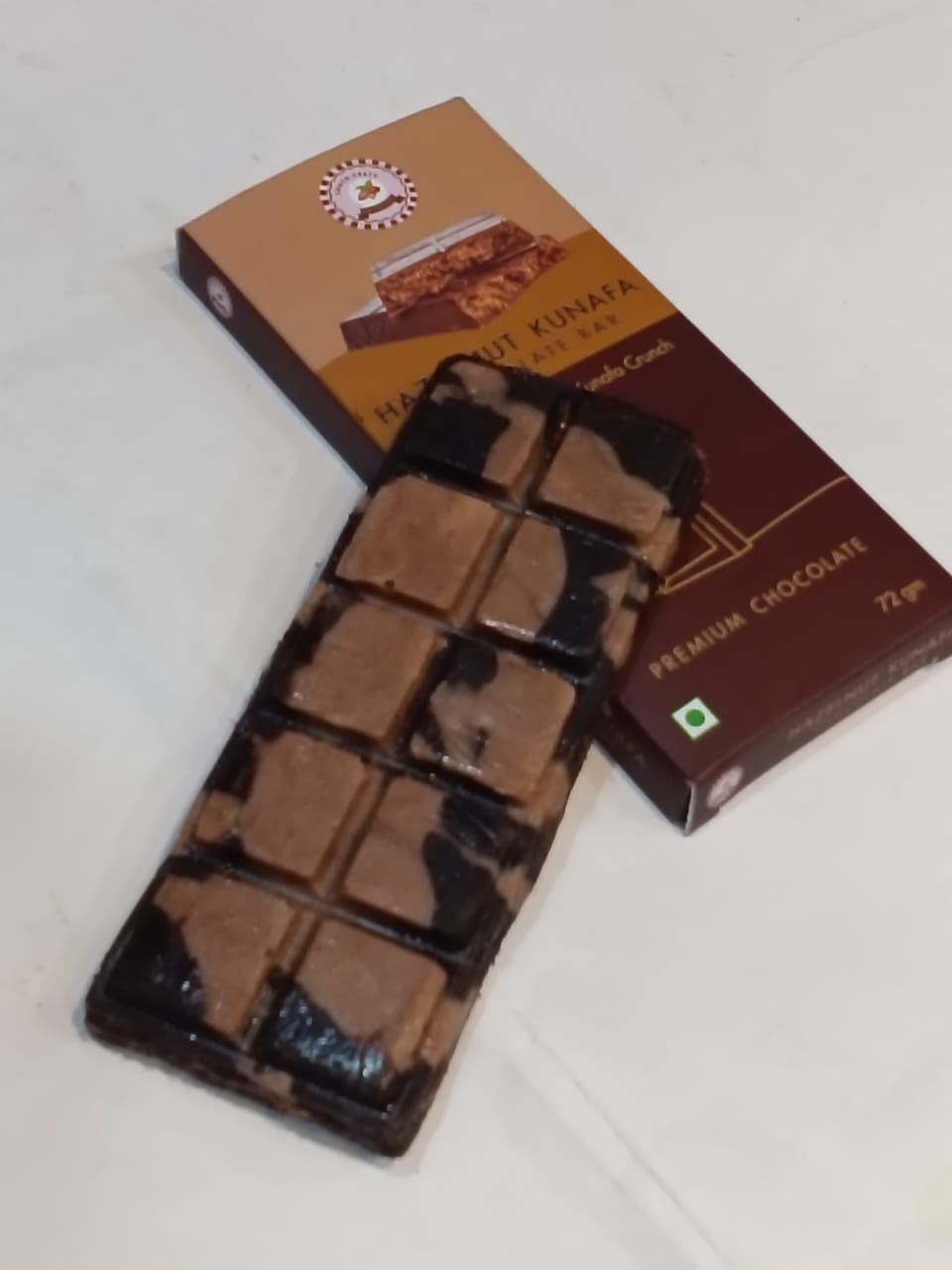 Hazelnut Kunafa chocolate bar 72 gms