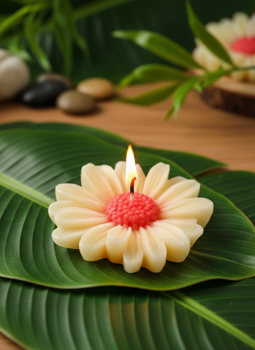 Flower candle