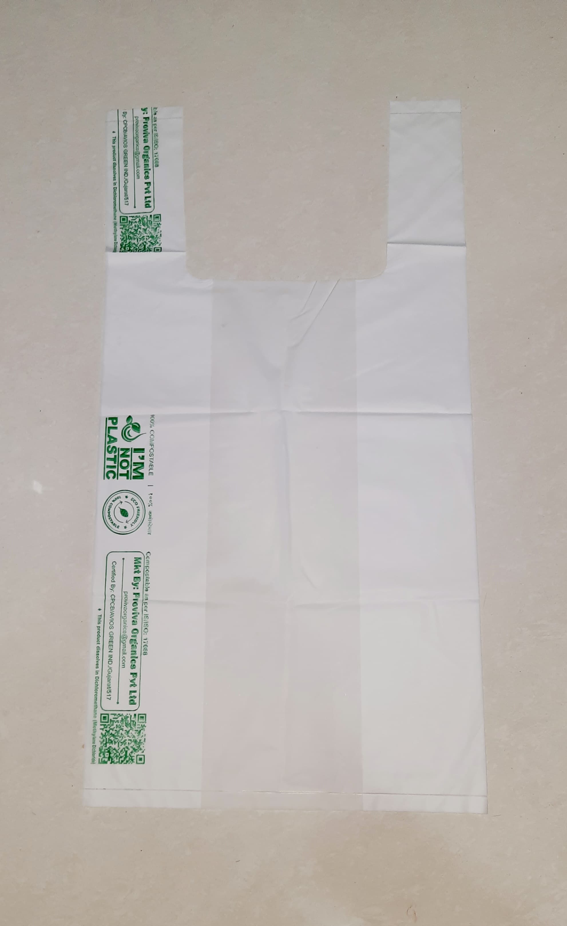 Compostable and Biodegradable Carry Bag