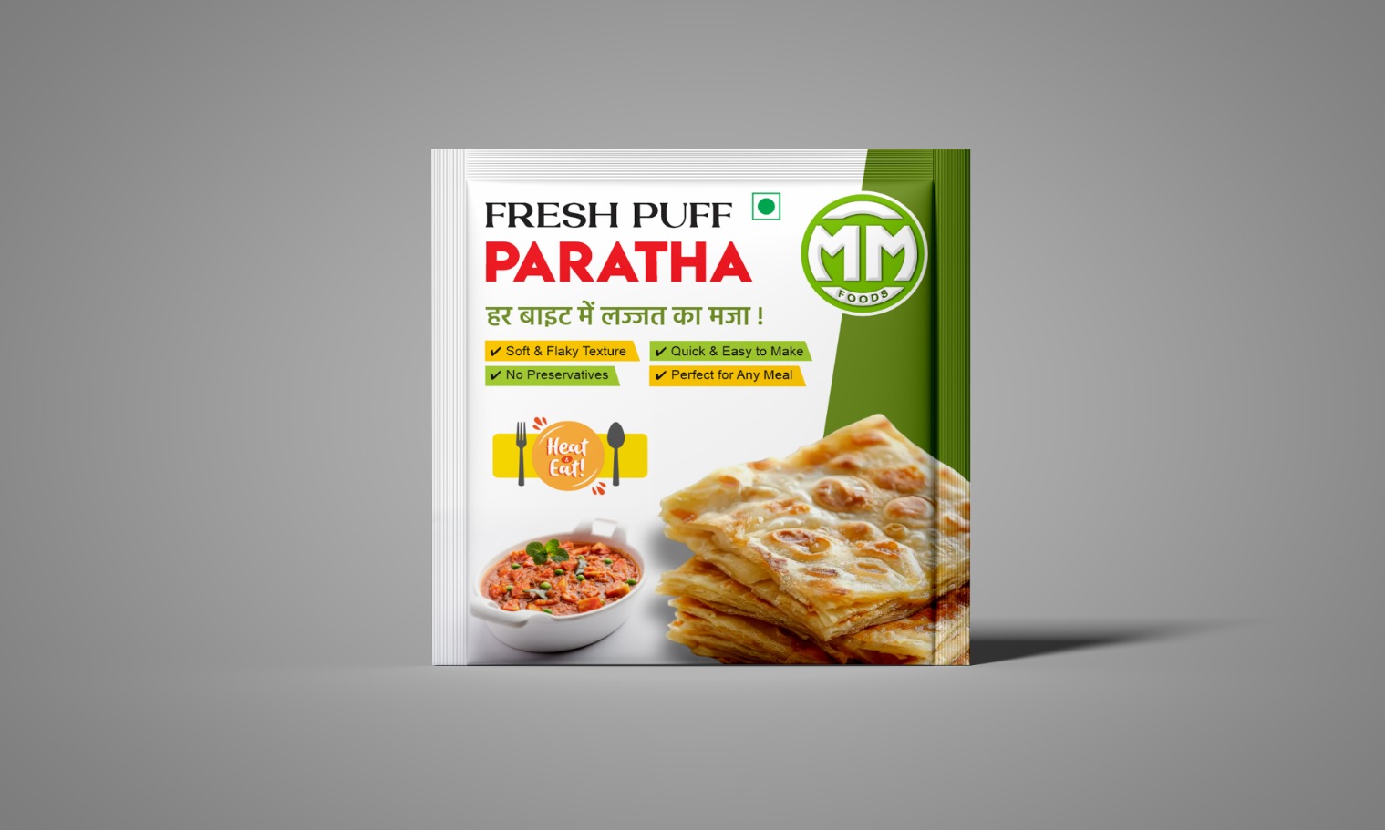 Yummy Puff Paratha