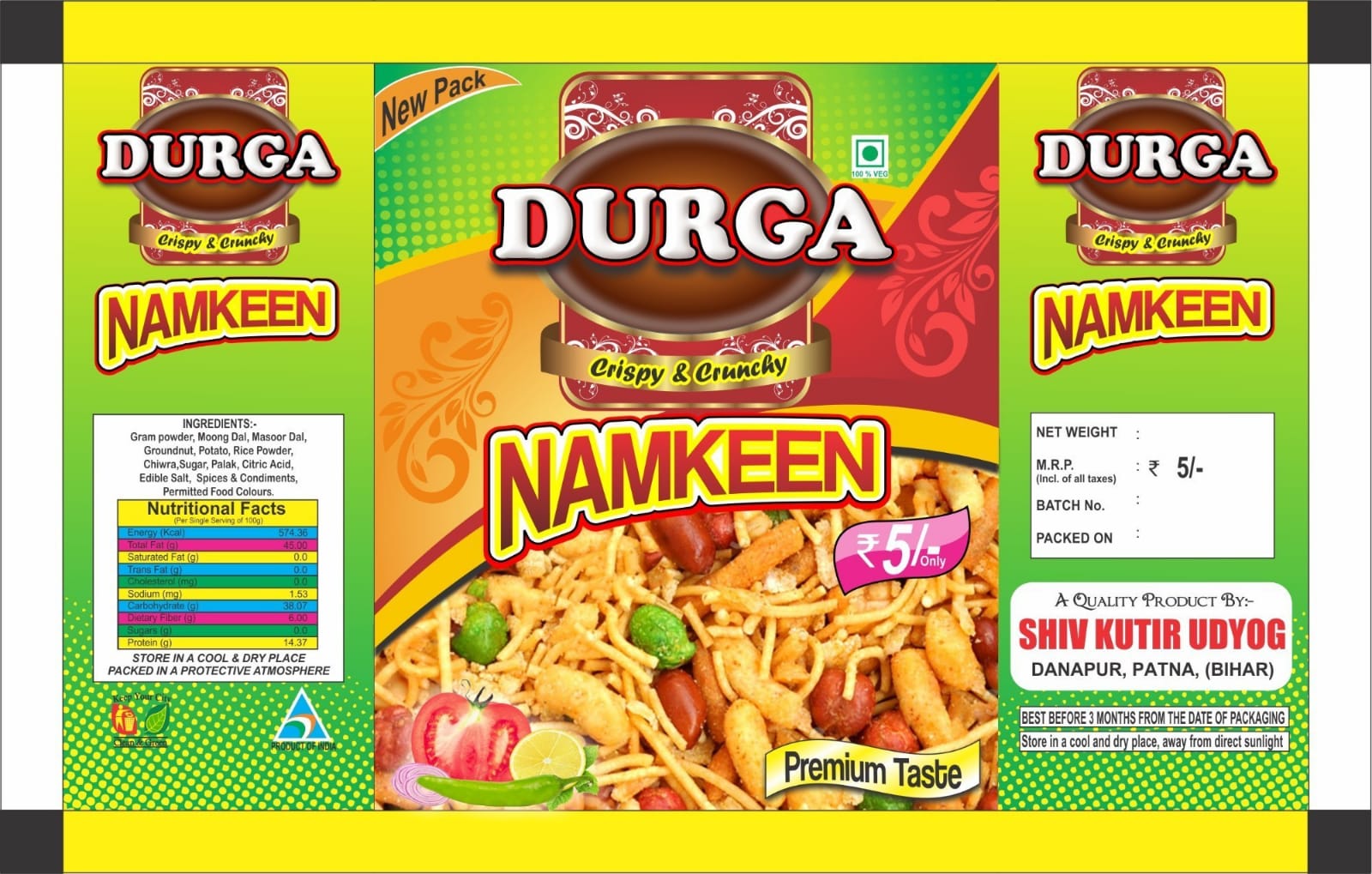 Namkeen Packaging Pouch